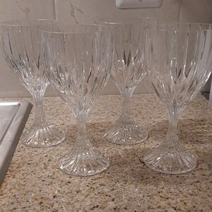 Mikasa Clear Crystal Wine Glass Set